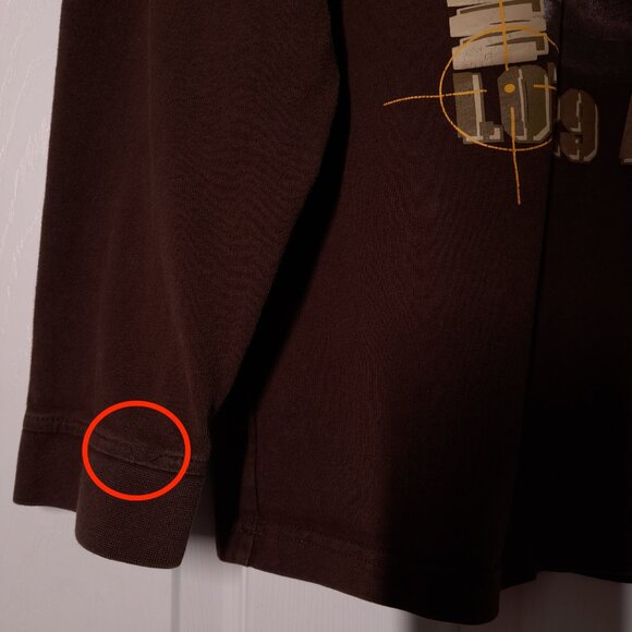 Marvin The Martian Lot29 Air Force-1 USED Long Sleeve Shirt: DISTRESSED, XL, Y2K - Picture 15 of 16